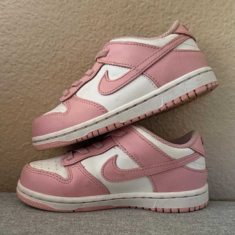 Kids Pink and White Sneakers